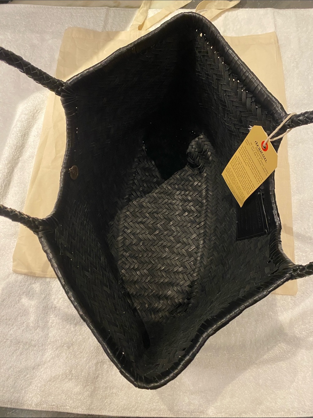 Dragon Diffusion Black Woven Tote Bag - Picture 3 of 8